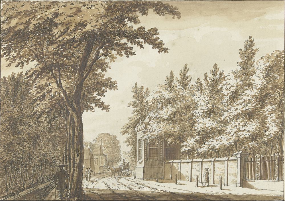 Hofstede Bosch-en-Hoven buiten Haarlem (1739 - 1782) by Paulus Constantijn la Fargue