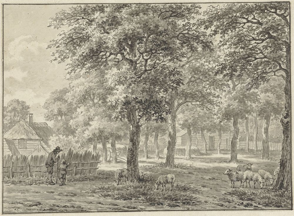 Gezicht te Muiderberg (1799) by Jan Evert Grave