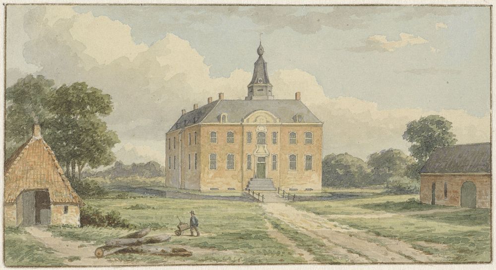 Het Huis Nettelhorst, bij Lochem (1825 - 1879) by Christianus Hendricus Hein