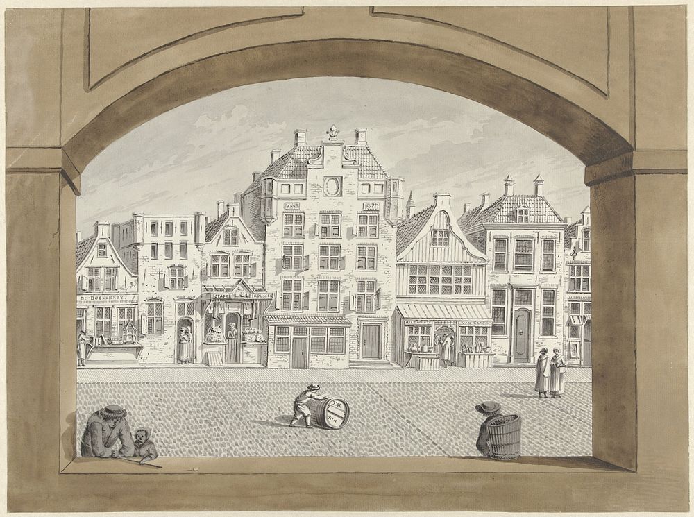 Het huis van Domburg in Middelburg (1744 - 1786) by Dirk Verrijk