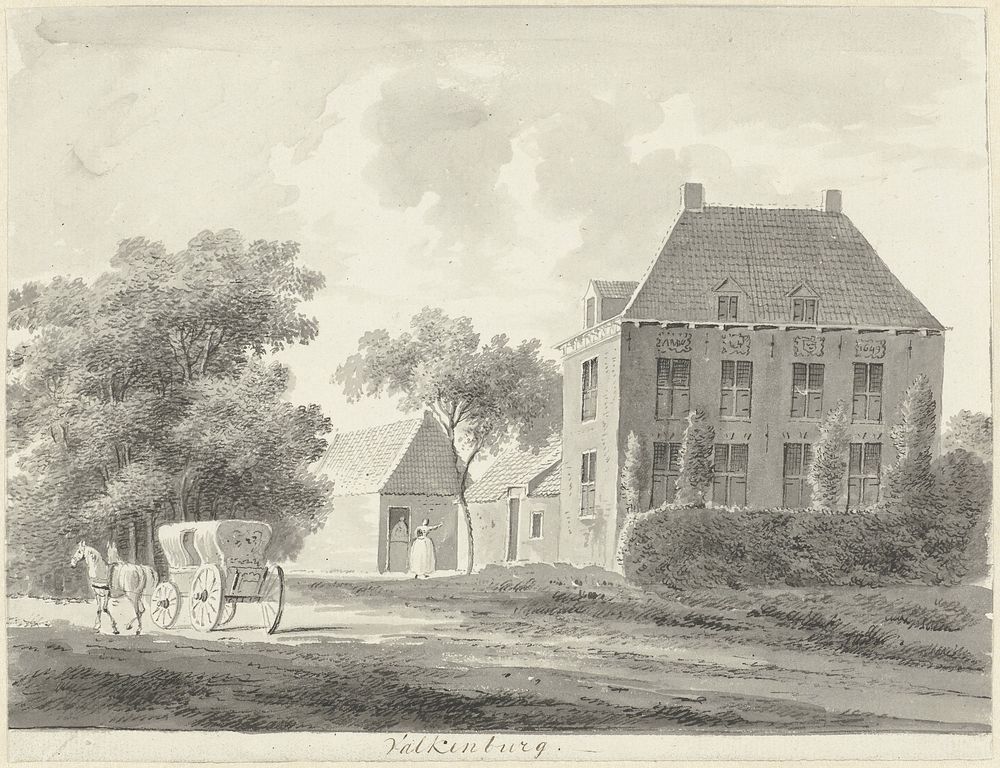 Het huis Valkenburg (1785) by Hendrik Tavenier