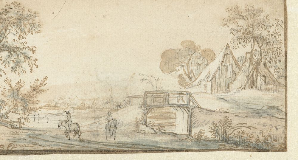 Landschap bij Schagen (1600 - 1699) by Jacob Colijn, Collijn de Oude and Claes Jansz Visscher II