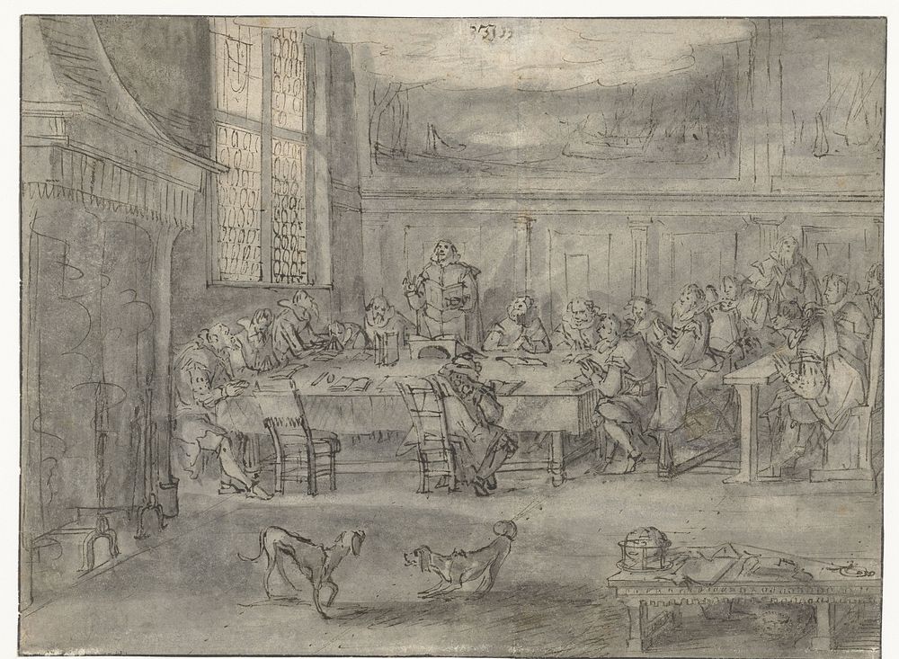Godsdienstoefening (c. 1605 - 1615) by David Vinckboons