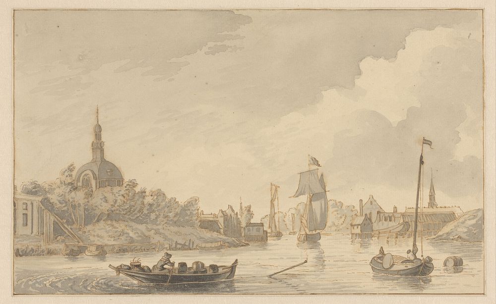 Stad aan het water (1700 - 1800) by anonymous