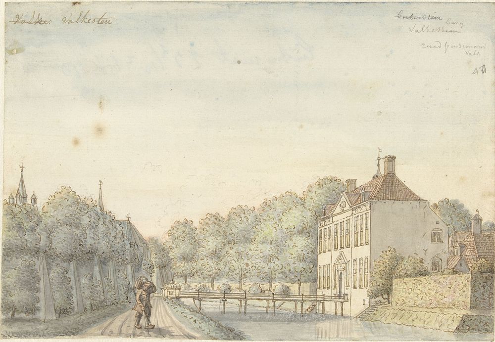 Huis Barbistein in Heinkensand (1821) by Joseph Adolf Schmetterling