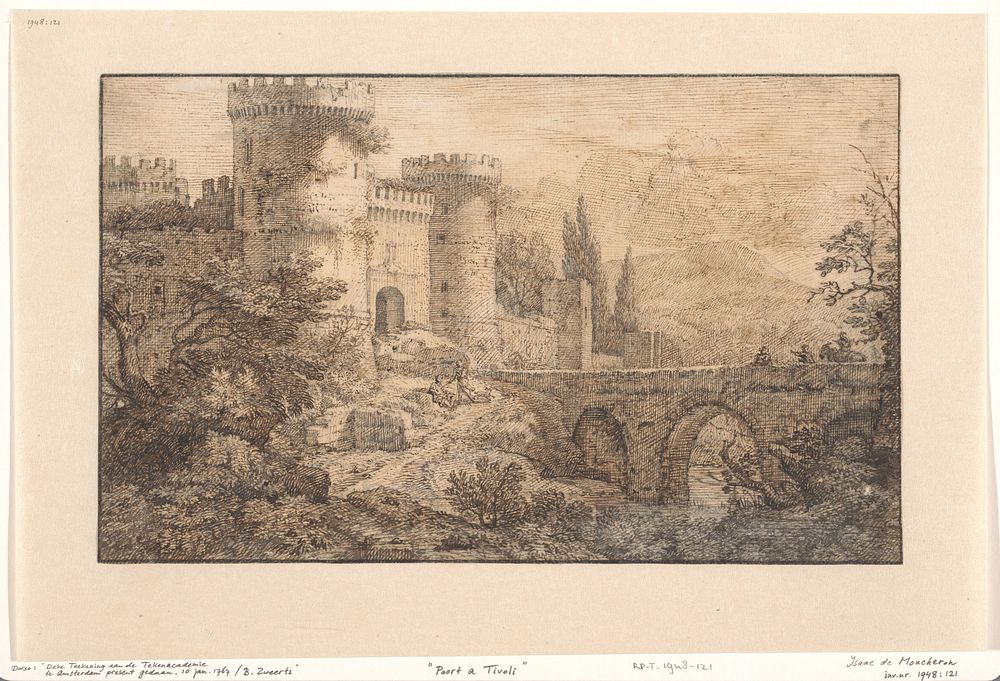 Poort te Tivoli (1677 - 1744) by Isaac de Moucheron