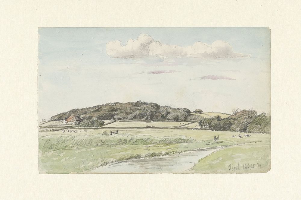 Gezicht op Texel (1879) by Jan Hoynck van Papendrecht