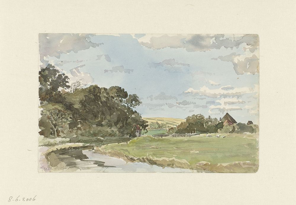 Landschap op Texel (1879) by Jan Hoynck van Papendrecht