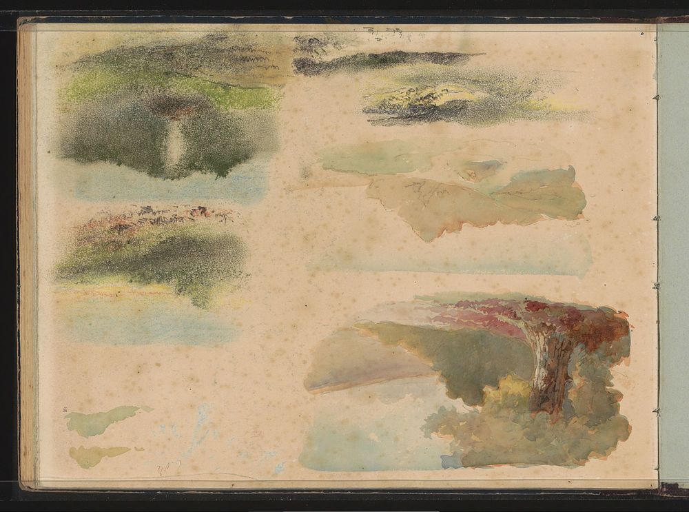 Vijf landschappen (1864 - c. 1865) by Maria Vos