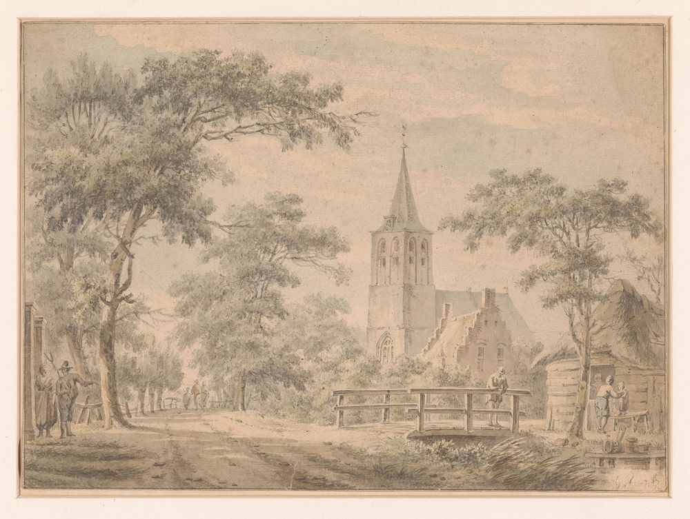 Gezicht op Nederlangbroek (1787)
