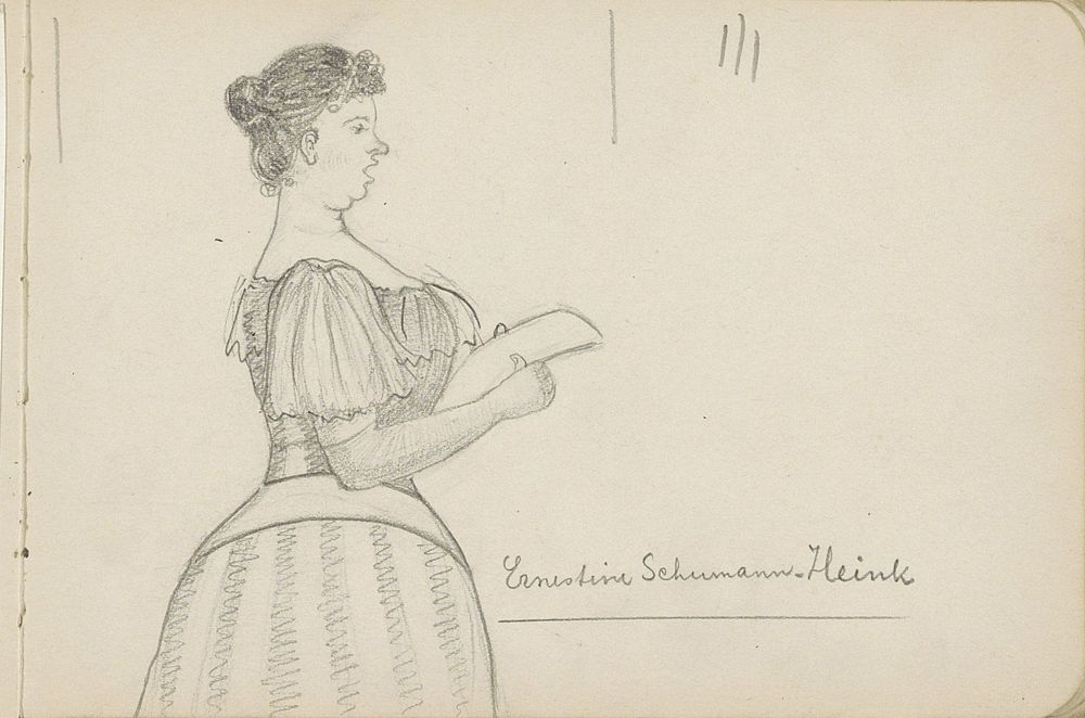 Operazangeres Ernestine Schumann-Heink (c. 1894) by Julie de Graag