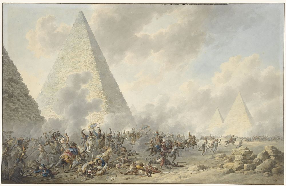 Battle of the Pyramids (1803) by Dirk Langendijk