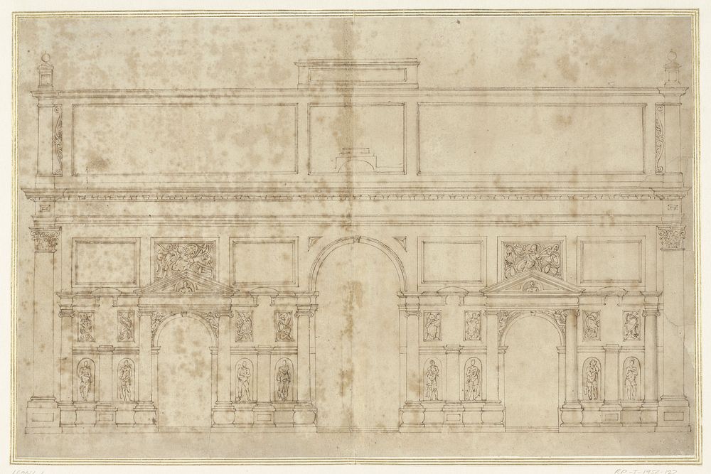 Façade-ontwerp (1520 - 1608) by Leone Leoni and Pompeo Leoni