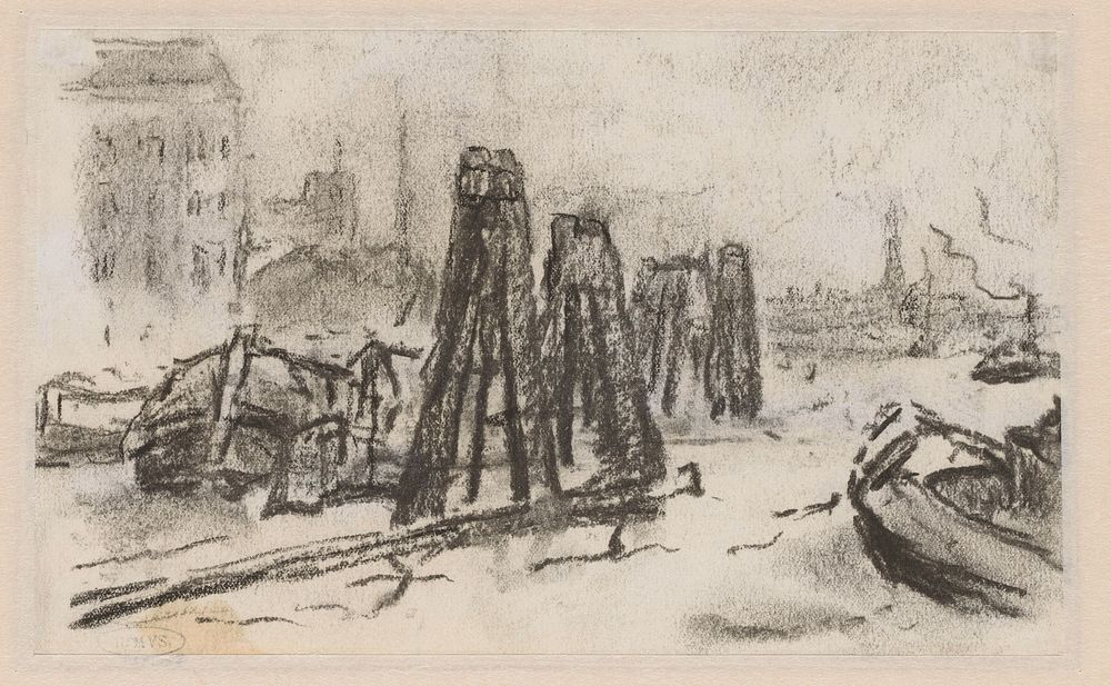Havengezicht (1907) by Carel Nicolaas Storm van s Gravesande