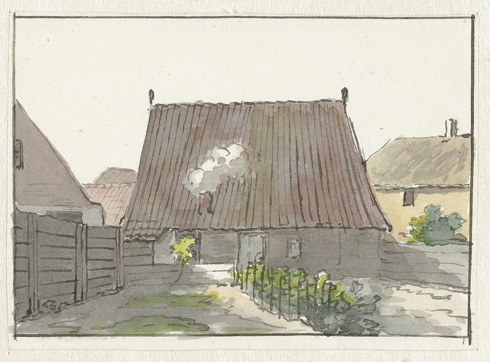 Huis met achtertuin (1782 - 1837) by Pieter Bartholomeusz Barbiers