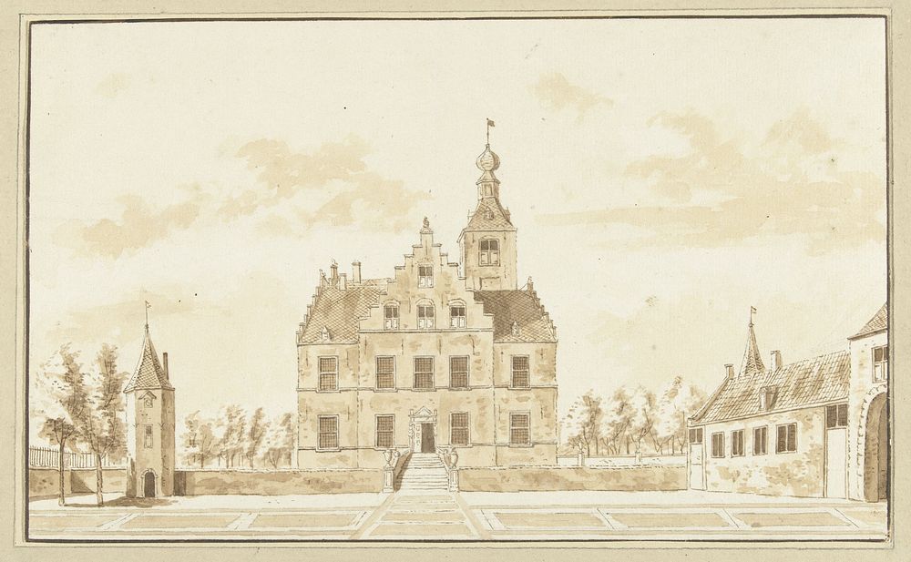 Huis Zuilestein of Zuylestein (1685 - 1735) by Abraham Rademaker