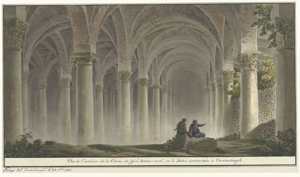 Interieur te Constantinopel (1814) by Michel François Preaulx