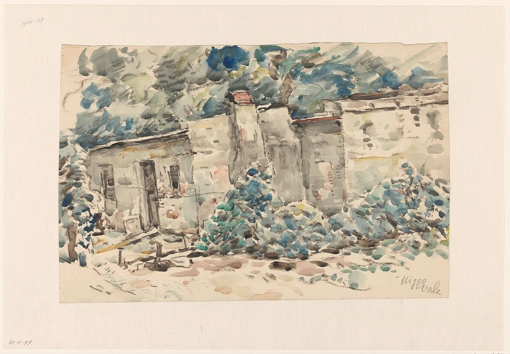 Huisje te Higgo Vale (?) (1873 - 1932) by Wilhelmus Johannes Steenhoff