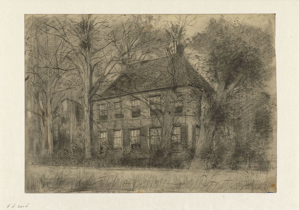 Oude woning aan het Gein (1801 - 1871) by Cornelis Gerardus t Hooft 1791 1871