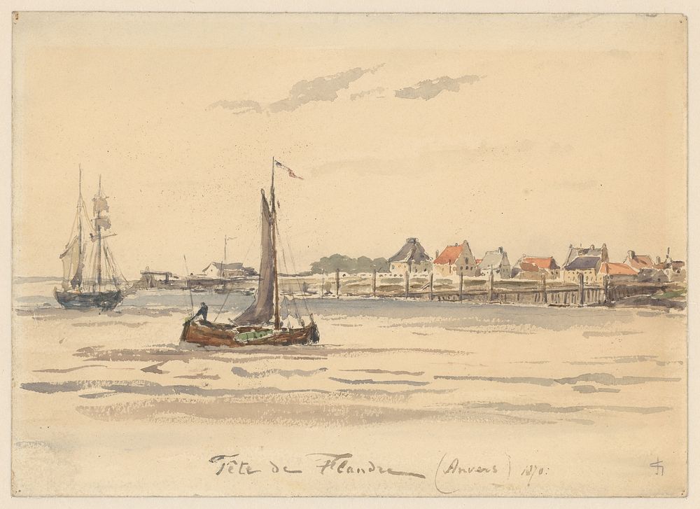 Gezicht te Antwerpen (1870) by Carel Nicolaas Storm van s Gravesande