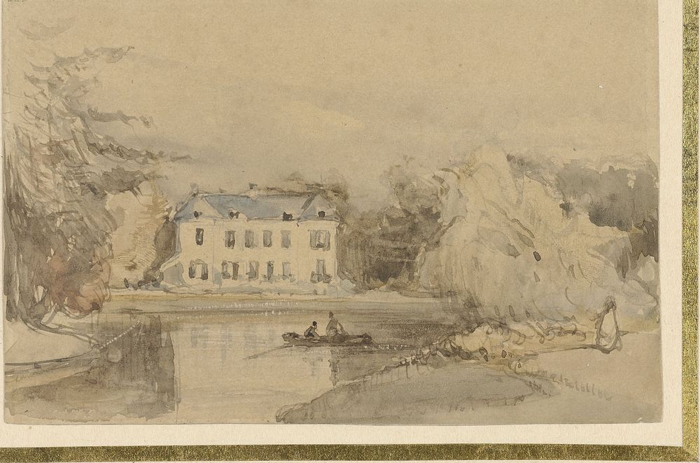 Het Huis te Leede (?) (1827 - 1891) by Johannes Bosboom