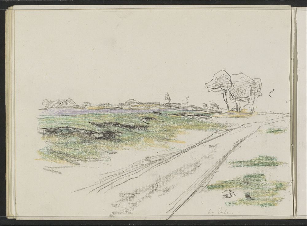 Heide bij Exloo (c. 1904 - c. 1912) by Ferdinand Oldewelt