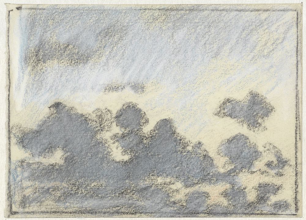 Wolkenstudie (1860 - 1921) by Adolf le Comte
