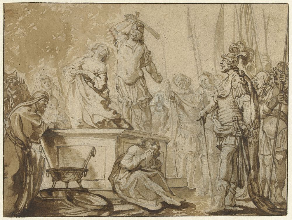 Offer van Polyxena (1600 - 1658) by Antoine Sallaert