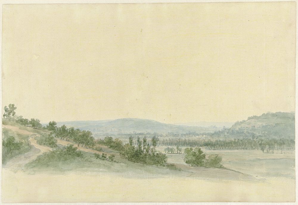 Glooiend landschap (1786 - 1857) by Abraham Teerlink
