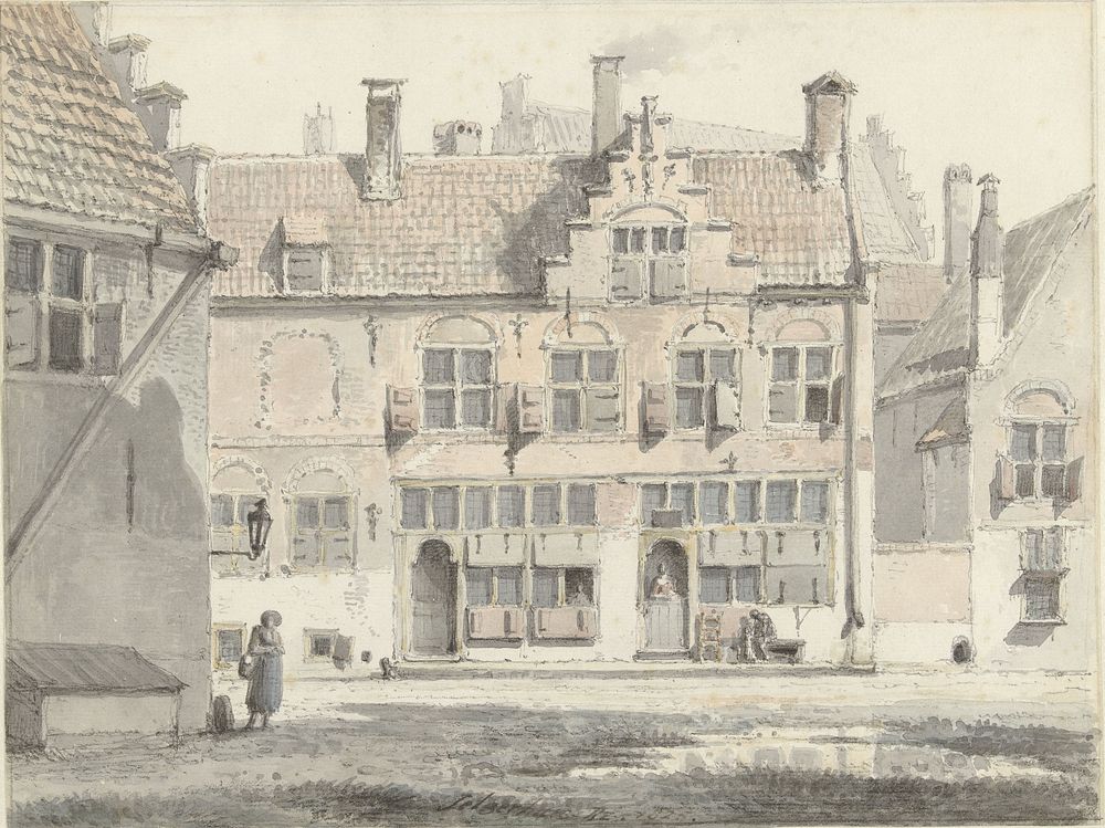 Huizen te Amersfoort (1825) by Johannes Jelgerhuis