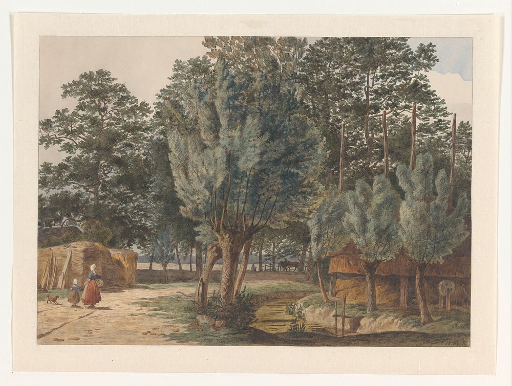 Op het landgoed Houdringe bij De Bilt (1860) by Hendrik Abraham Klinkhamer