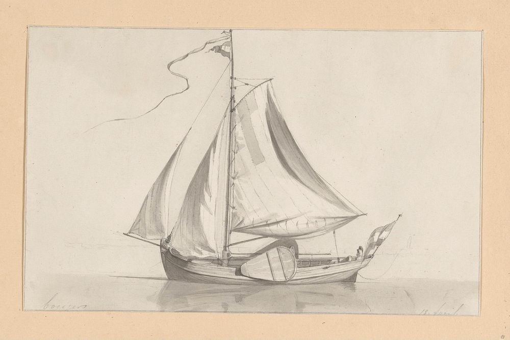 Een boeier (1820 - 1872) by Hendrik Abraham Klinkhamer