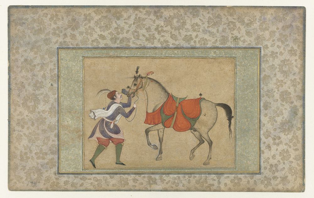 Stalknecht met paard (c. 1600 - c. 1625) by anonymous