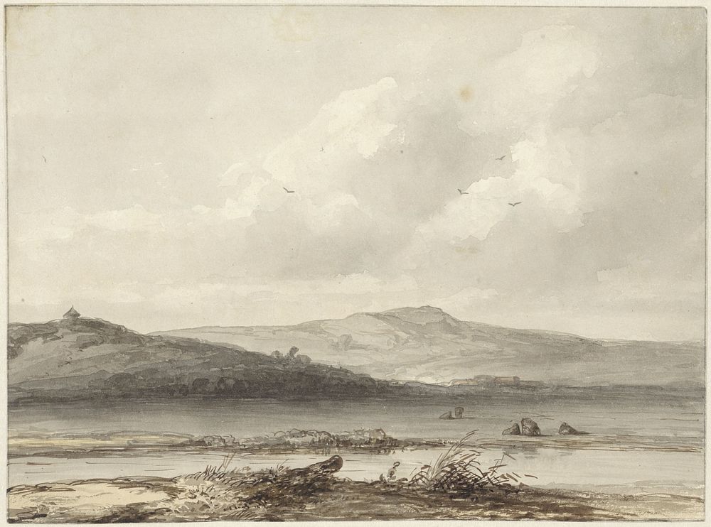 Duinlandschap (1844) by Johannes Franciscus Hoppenbrouwers