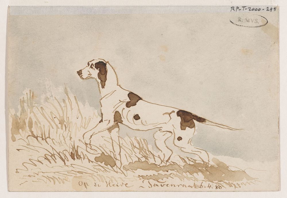 Jachthond (1880) by Johannes Tavenraat