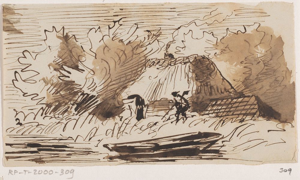 Boerderij (1840 - 1880) by Johannes Tavenraat