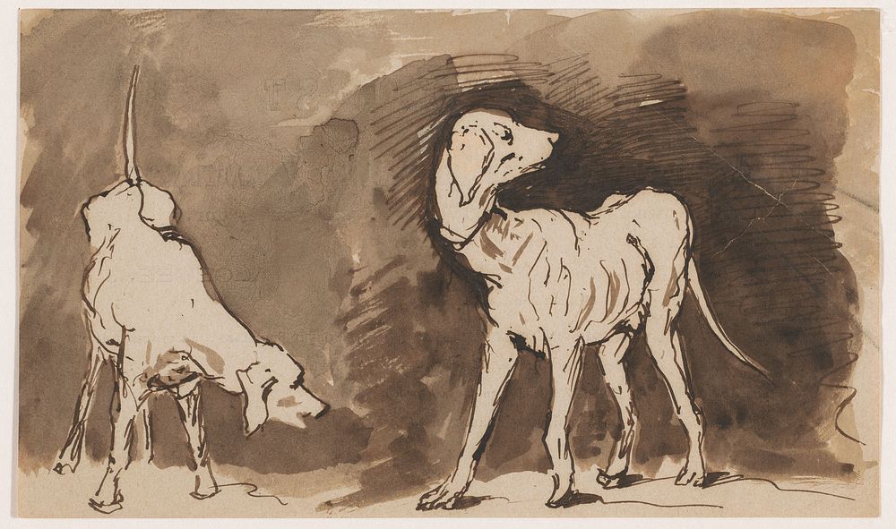 Jachthonden (1870) by Johannes Tavenraat