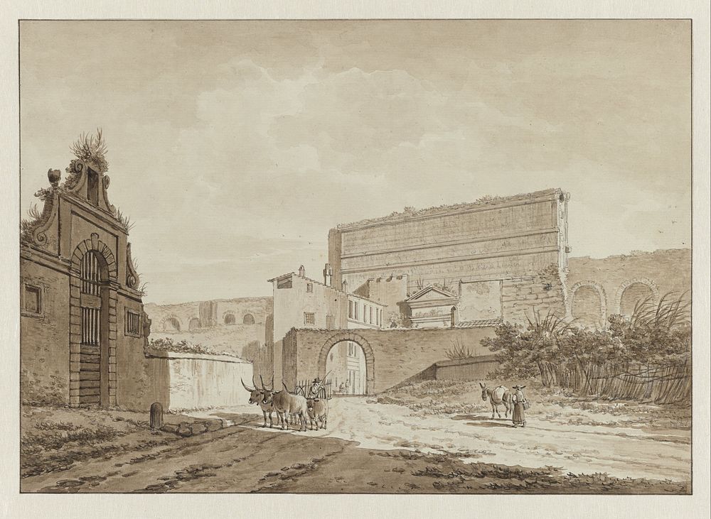 The Porta Maggiore in Rome (1789) by Daniël Dupré