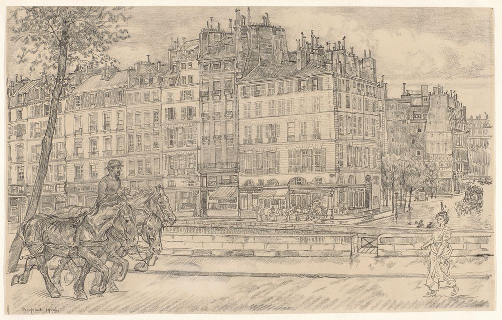 Stadsgezicht Parijs (1906) by Pieter Dupont