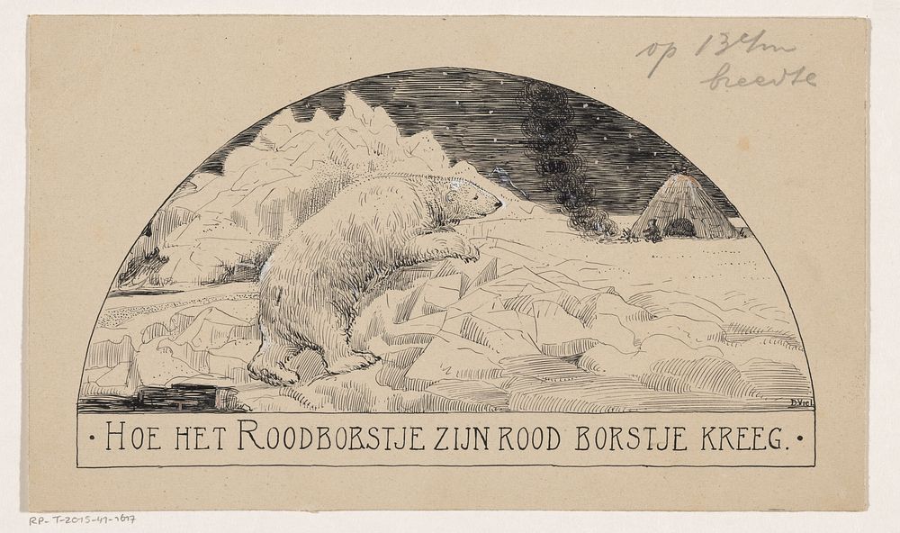 IJsbeer op een ijsschots (in or before 1924) by D Viel