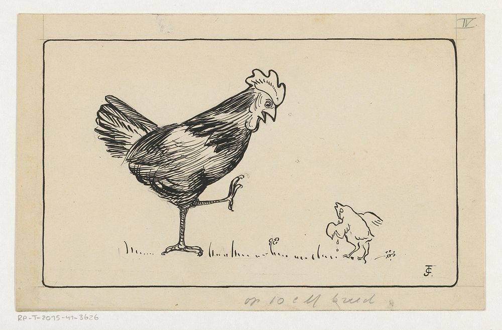 Twee kippen (c. 1900 - c. 1940)