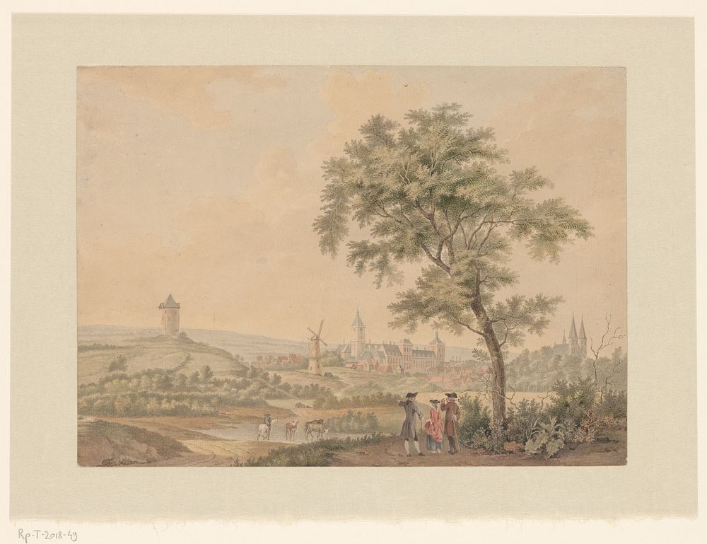 Gezicht op Kleef (1700 - 1799) by anonymous