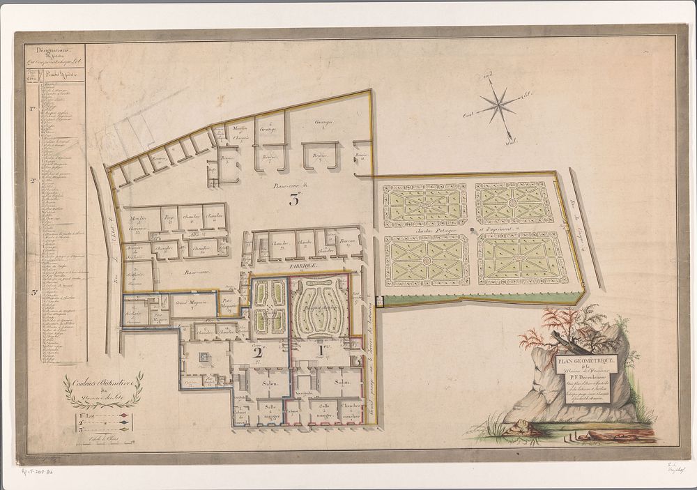 Plattegrond van het Generaalshuis, te Maastricht (1803 - 1825)