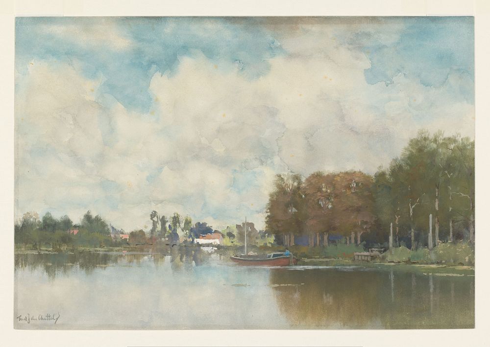 Hollandse vaart (c. 1875 - c. 1899) by Fredericus Jacobus van Rossum du Chattel