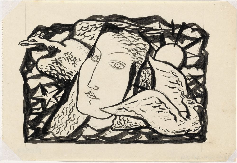 Venus Vignet voor boek 'L'art Hollandais contemporain' van Paul Fierens (1932 - 1933) by Leo Gestel