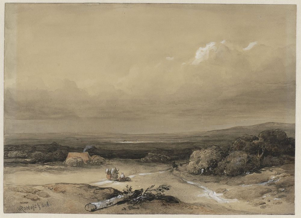 Landschap (1846) by Willem Roelofs I