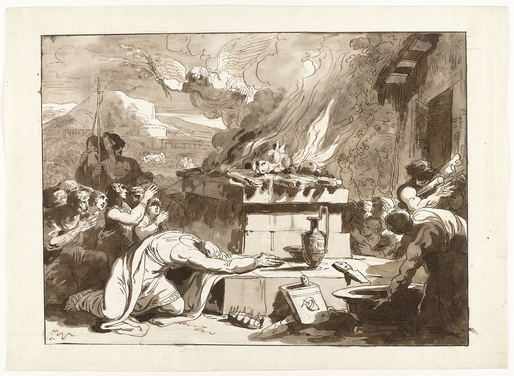 King David’s Sacrifice (c. 1812) by Felice Giani