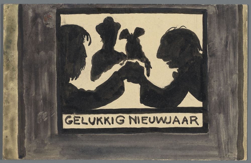 Briefkaart aan Jan Ponstijn (in or before 1921) by Leo Gestel and Leo Gestel