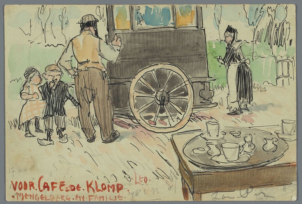 Briefkaart aan Henriëtte Johanna Petronella van Hilten (in or before 1910) by Leo Gestel and Leo Gestel