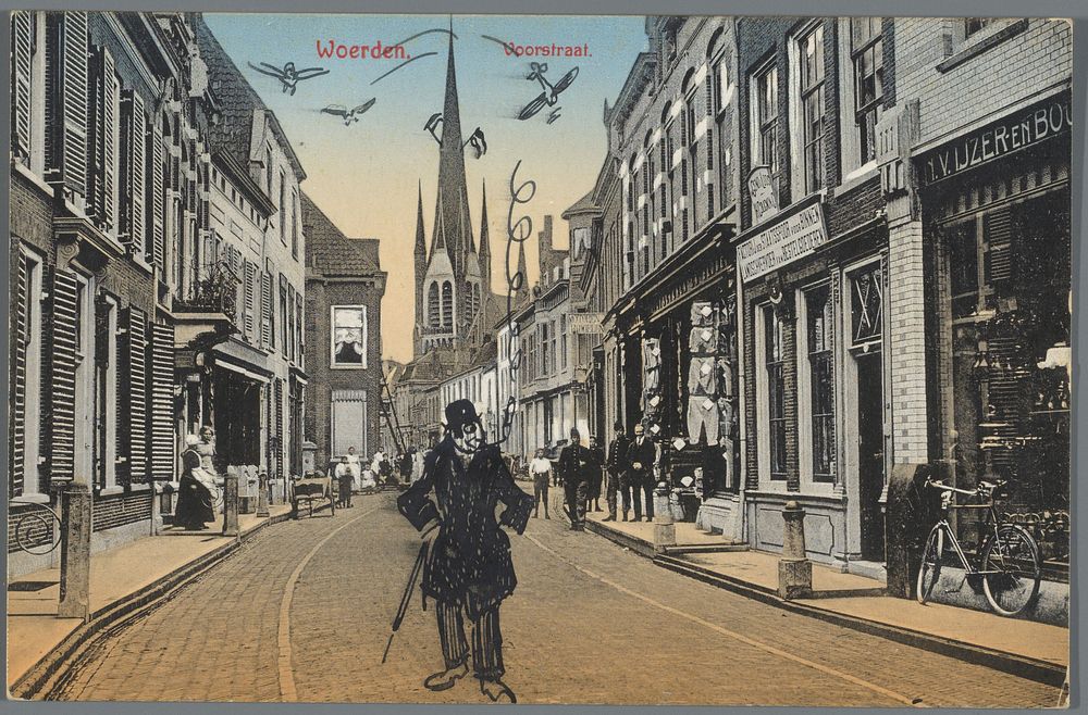 Prentbriefkaart aan Jan Ponstijn en Henriëtte Johanna Petronella van Hilten (in or before 1918) by Leo Gestel, Leo Gestel…